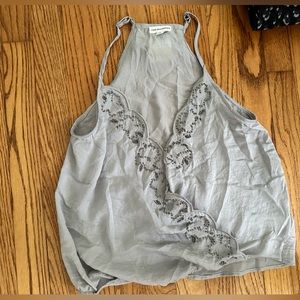 Flowy tank top with beaded details